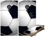 Cornhole Game Board Vinyl Skin Wrap Kit - Soccer Ball fits 24x48 game boards (GAMEBOARDS NOT INCLUDED)