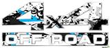 Baja 0018 Blue Medium - 4x4 Decal Bolted 13x5.5 (2 Decal Set)