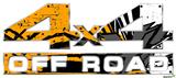 Baja 0040 Orange - 4x4 Decal Bolted 13x5.5 (2 Decal Set)