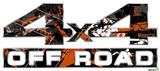 Baja 0003 Burnt Orange - 4x4 Decal Bolted 13x5.5 (2 Decal Set)