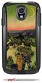 Vincent Van Gogh Landscape With Couple Walking And Crescent Moon - Decal Style Vinyl Skin fits Otterbox Commuter Case for Samsung Galaxy S4 (CASE SOLD SEPARATELY)
