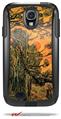 Vincent Van Gogh Pine Trees Against A Red Sky With Setting Sun - Decal Style Vinyl Skin fits Otterbox Commuter Case for Samsung Galaxy S4 (CASE SOLD SEPARATELY)