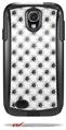 Kearas Daisies Black on White - Decal Style Vinyl Skin fits Otterbox Commuter Case for Samsung Galaxy S4 (CASE SOLD SEPARATELY)