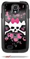 Scene Skull Splatter - Decal Style Vinyl Skin fits Otterbox Commuter Case for Samsung Galaxy S4 (CASE SOLD SEPARATELY)