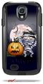 Halloween Jack O Lantern Pumpkin Bats and Zombie Mummy - Decal Style Vinyl Skin fits Otterbox Commuter Case for Samsung Galaxy S4 (CASE SOLD SEPARATELY)
