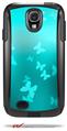 Bokeh Butterflies Neon Teal - Decal Style Vinyl Skin fits Otterbox Commuter Case for Samsung Galaxy S4 (CASE SOLD SEPARATELY)