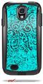 Folder Doodles Neon Teal - Decal Style Vinyl Skin fits Otterbox Commuter Case for Samsung Galaxy S4 (CASE SOLD SEPARATELY)