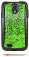 Folder Doodles Neon Green - Decal Style Vinyl Skin fits Otterbox Commuter Case for Samsung Galaxy S4 (CASE SOLD SEPARATELY)