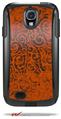 Folder Doodles Burnt Orange - Decal Style Vinyl Skin fits Otterbox Commuter Case for Samsung Galaxy S4 (CASE SOLD SEPARATELY)