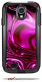 Liquid Metal Chrome Hot Pink Fuchsia - Decal Style Vinyl Skin compatible with Otterbox Commuter Case for Samsung Galaxy S4 (CASE SOLD SEPARATELY)