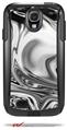Liquid Metal Chrome - Decal Style Vinyl Skin compatible with Otterbox Commuter Case for Samsung Galaxy S4 (CASE SOLD SEPARATELY)