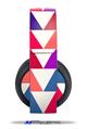 Vinyl Decal Skin Wrap compatible with Original Sony PlayStation 4 Gold Wireless Headphones Triangles Berries (PS4 HEADPHONES  NOT INCLUDED)