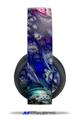 Vinyl Decal Skin Wrap compatible with Original Sony PlayStation 4 Gold Wireless Headphones Flowery (PS4 HEADPHONES  NOT INCLUDED)