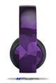 Vinyl Decal Skin Wrap compatible with Original Sony PlayStation 4 Gold Wireless Headphones Bokeh Hearts Purple (PS4 HEADPHONES  NOT INCLUDED)