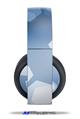 Vinyl Decal Skin Wrap compatible with Original Sony PlayStation 4 Gold Wireless Headphones Bokeh Hex Blue (PS4 HEADPHONES  NOT INCLUDED)