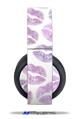 Vinyl Decal Skin Wrap compatible with Original Sony PlayStation 4 Gold Wireless Headphones Purple Lips (PS4 HEADPHONES  NOT INCLUDED)