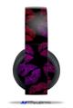 Vinyl Decal Skin Wrap compatible with Original Sony PlayStation 4 Gold Wireless Headphones Red Pink And Black Lips (PS4 HEADPHONES  NOT INCLUDED)