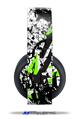 Vinyl Decal Skin Wrap compatible with Original Sony PlayStation 4 Gold Wireless Headphones Baja 0018 Lime Green (PS4 HEADPHONES  NOT INCLUDED)