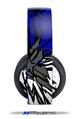 Vinyl Decal Skin Wrap compatible with Original Sony PlayStation 4 Gold Wireless Headphones Baja 0040 Blue Royal (PS4 HEADPHONES  NOT INCLUDED)