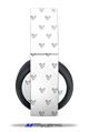 Vinyl Decal Skin Wrap compatible with Original Sony PlayStation 4 Gold Wireless Headphones Hearts Gray (PS4 HEADPHONES  NOT INCLUDED)