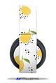 Vinyl Decal Skin Wrap compatible with Original Sony PlayStation 4 Gold Wireless Headphones Lemon Black and White (PS4 HEADPHONES  NOT INCLUDED)