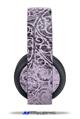 Vinyl Decal Skin Wrap compatible with Original Sony PlayStation 4 Gold Wireless Headphones Folder Doodles Lavender (PS4 HEADPHONES  NOT INCLUDED)
