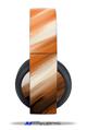 Vinyl Decal Skin Wrap compatible with Original Sony PlayStation 4 Gold Wireless Headphones Paint Blend Orange (PS4 HEADPHONES  NOT INCLUDED)