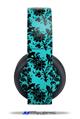 Vinyl Decal Skin Wrap compatible with Original Sony PlayStation 4 Gold Wireless Headphones Peppered Flower (PS4 HEADPHONES  NOT INCLUDED)