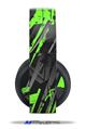 Vinyl Decal Skin Wrap compatible with Original Sony PlayStation 4 Gold Wireless Headphones Baja 0014 Neon Green (PS4 HEADPHONES  NOT INCLUDED)