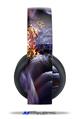 Vinyl Decal Skin Wrap compatible with Original Sony PlayStation 4 Gold Wireless Headphones Hyper Warp (PS4 HEADPHONES NOT INCLUDED)