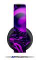Vinyl Decal Skin Wrap compatible with Original Sony PlayStation 4 Gold Wireless Headphones Liquid Metal Chrome Purple (PS4 HEADPHONES NOT INCLUDED)