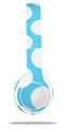 Skin Decal Wrap compatible with Beats Solo 2 WIRED Headphones Kearas Polka Dots White And Blue (HEADPHONES NOT INCLUDED)