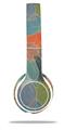 Skin Decal Wrap compatible with Beats Solo 2 WIRED Headphones Flowers Pattern 03 (HEADPHONES NOT INCLUDED)