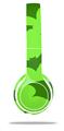 Skin Decal Wrap compatible with Beats Solo 2 WIRED Headphones Deathrock Bats Green (HEADPHONES NOT INCLUDED)
