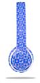 Skin Decal Wrap compatible with Beats Solo 2 WIRED Headphones Gothic Punk Pattern Blue (HEADPHONES NOT INCLUDED)