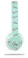 Skin Decal Wrap compatible with Beats Solo 2 WIRED Headphones Paper Planes Mint (HEADPHONES NOT INCLUDED)
