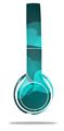 Skin Decal Wrap compatible with Beats Solo 2 WIRED Headphones Bokeh Hearts Neon Teal (HEADPHONES NOT INCLUDED)