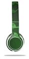 Skin Decal Wrap compatible with Beats Solo 2 WIRED Headphones Bokeh Music Green (HEADPHONES NOT INCLUDED)