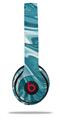 Skin Decal Wrap compatible with Beats Solo 2 WIRED Headphones Blue Marble (HEADPHONES NOT INCLUDED)