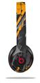 Skin Decal Wrap compatible with Beats Solo 2 WIRED Headphones Baja 0014 Orange (HEADPHONES NOT INCLUDED)