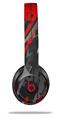 Skin Decal Wrap compatible with Beats Solo 2 WIRED Headphones Baja 0014 Red (HEADPHONES NOT INCLUDED)