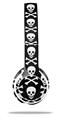 Skin Decal Wrap compatible with Beats Solo 2 WIRED Headphones Skull and Crossbones Pattern (HEADPHONES NOT INCLUDED)