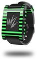 Stripes Green - Decal Style Skin fits original Pebble Smart Watch (WATCH SOLD SEPARATELY)