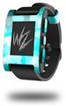 Bokeh Squared Neon Teal - Decal Style Skin fits original Pebble Smart Watch (WATCH SOLD SEPARATELY)