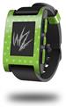Hearts Green On White - Decal Style Skin fits original Pebble Smart Watch (WATCH SOLD SEPARATELY)