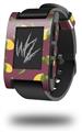 Lemon Leaves Burgandy - Decal Style Skin fits original Pebble Smart Watch (WATCH SOLD SEPARATELY)