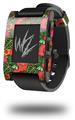 Famingos and Flowers Coral - Decal Style Skin fits original Pebble Smart Watch (WATCH SOLD SEPARATELY)