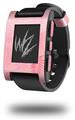 Palms 01 Pink On Pink - Decal Style Skin fits original Pebble Smart Watch (WATCH SOLD SEPARATELY)