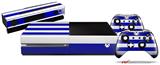 Psycho Stripes Blue and White - Holiday Bundle Decal Style Skin fits XBOX One Console Original, Kinect and 2 Controllers (XBOX SYSTEM NOT INCLUDED)