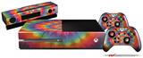 Tie Dye Swirl 107 - Holiday Bundle Decal Style Skin fits XBOX One Console Original, Kinect and 2 Controllers (XBOX SYSTEM NOT INCLUDED)